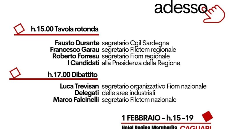Sardegna in transizione: giovedì il confronto con i candidati alla Regione